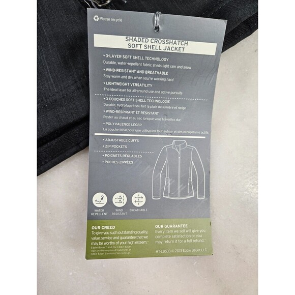 NWT Eddie Bauer Women's Crosshatch Soft Shell Jacket Size XL "Primoris" - Picture 3 of 14